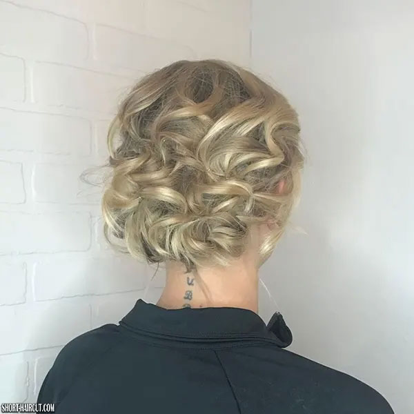 Casual Updos For Short Curly Hair