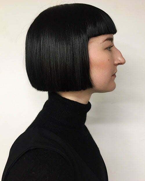 Blunt Bob With Bangs