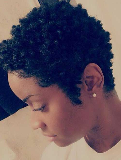 Short Curly Afro Hairstyles-16