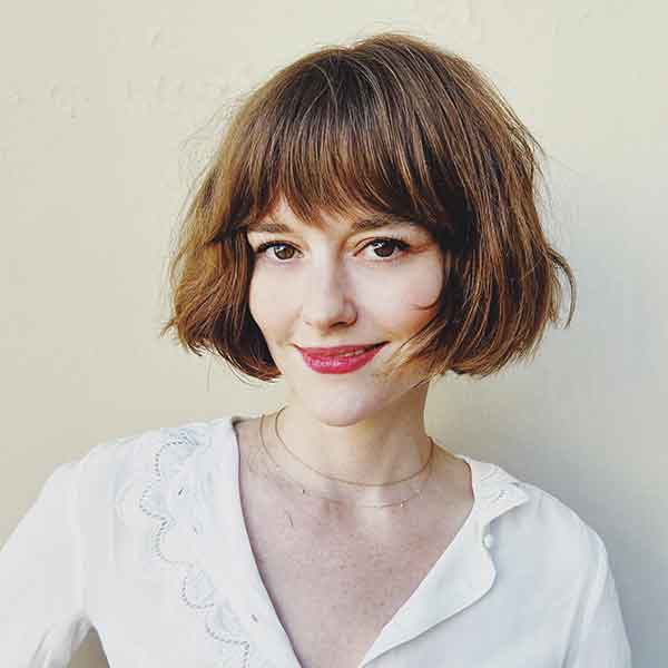 Chin Length With Bangs