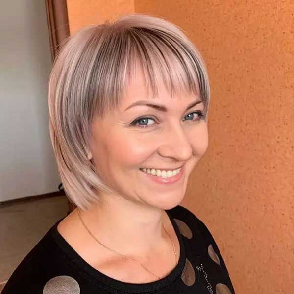 Short Haircuts For Straight Hair With Bangs