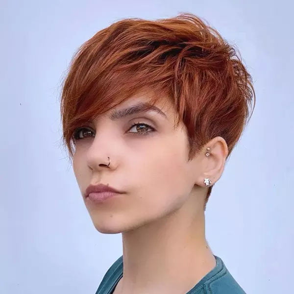 Pixie Cut With Side Bangs