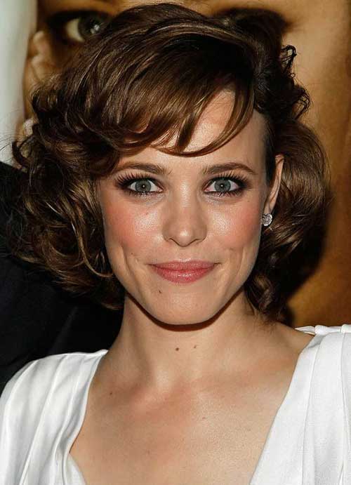 Classy Short Haircut for Curly Hair Oval Face