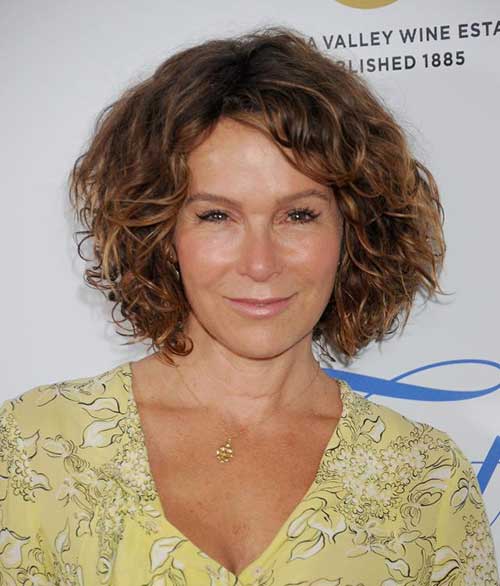 Jennifer Grey with Thick Curly Hair