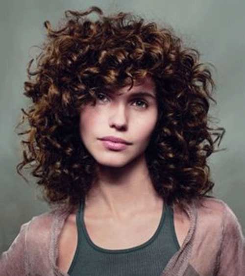 Short Curly Brown Hairstyles